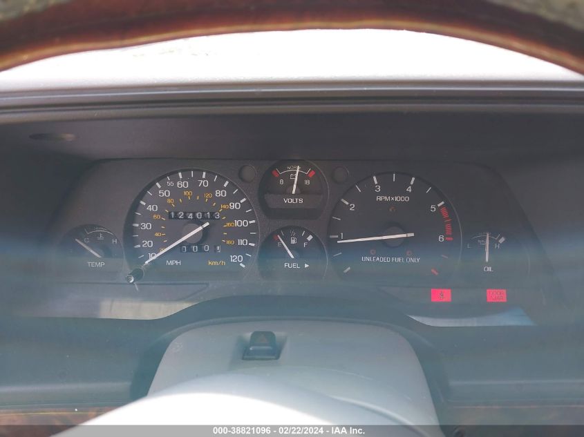 1993 Mercury Cougar Xr7 VIN: 1MEPM624XPH672972 Lot: 38821096