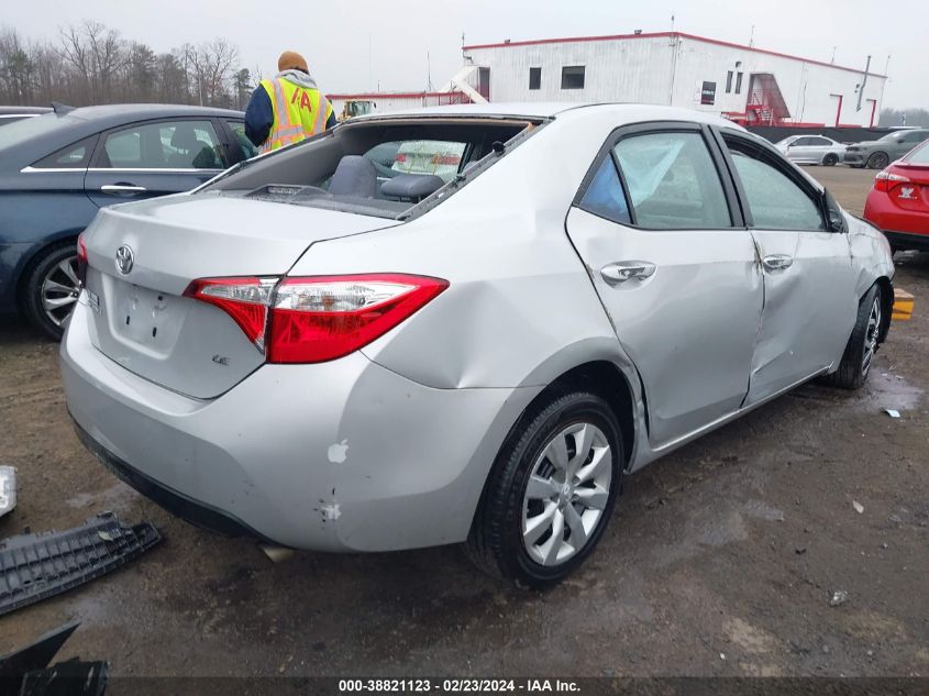 2015 Toyota Corolla Le VIN: 2T1BURHE1FC432029 Lot: 38821123