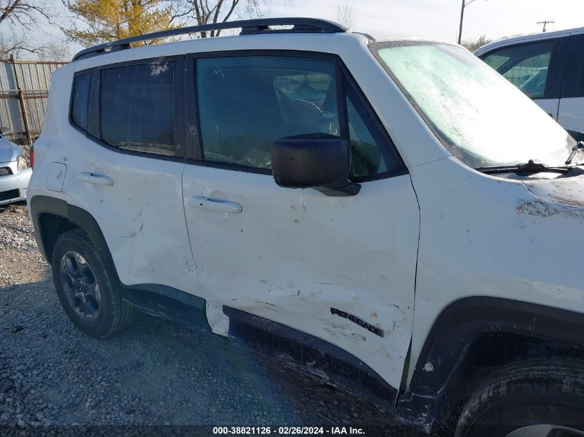 2016 Jeep Renegade Sport VIN: ZACCJBAT0GPD97275 Lot: 38821126