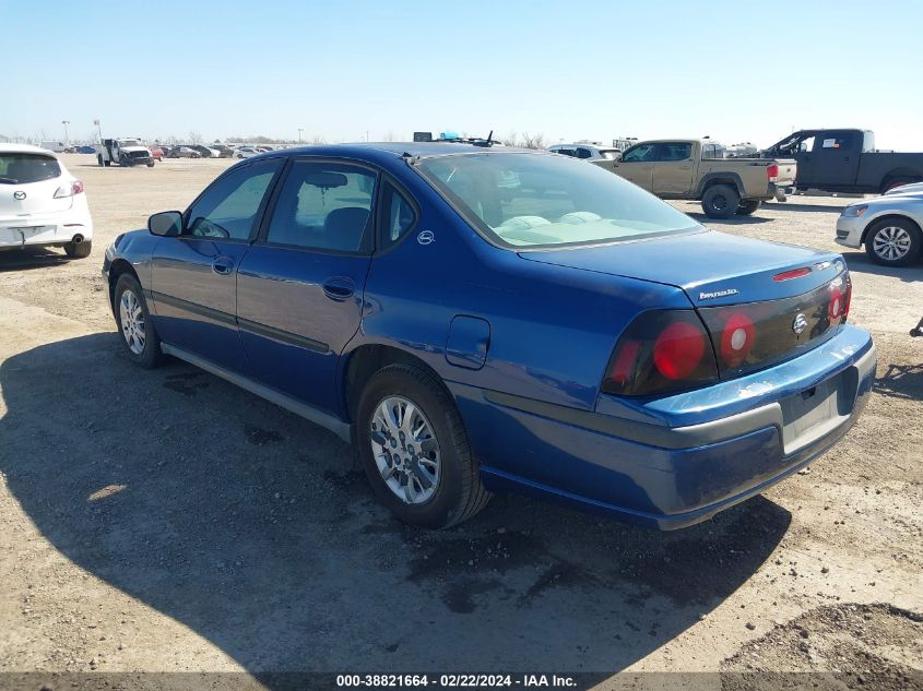 2005 Chevrolet Impala VIN: 2G1WF52E059275842 Lot: 38821664