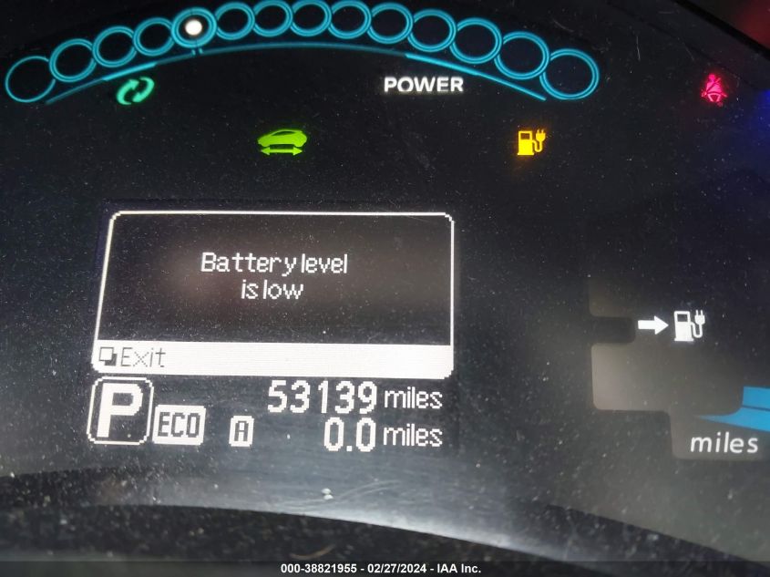 2013 NISSAN LEAF S - 1N4AZ0CP1DC400162