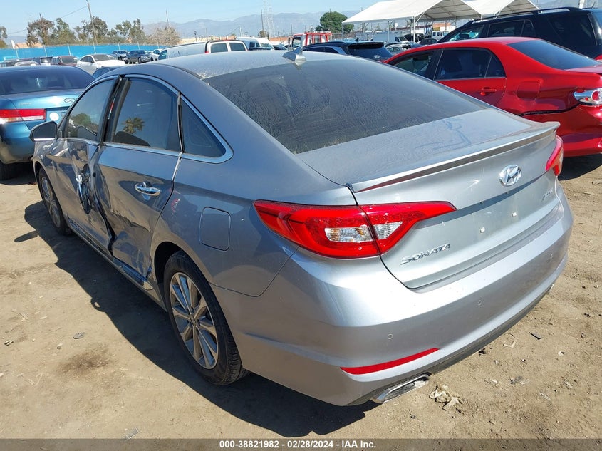 VIN 5NPE34AF5HH593022 2017 HYUNDAI SONATA LIMITED