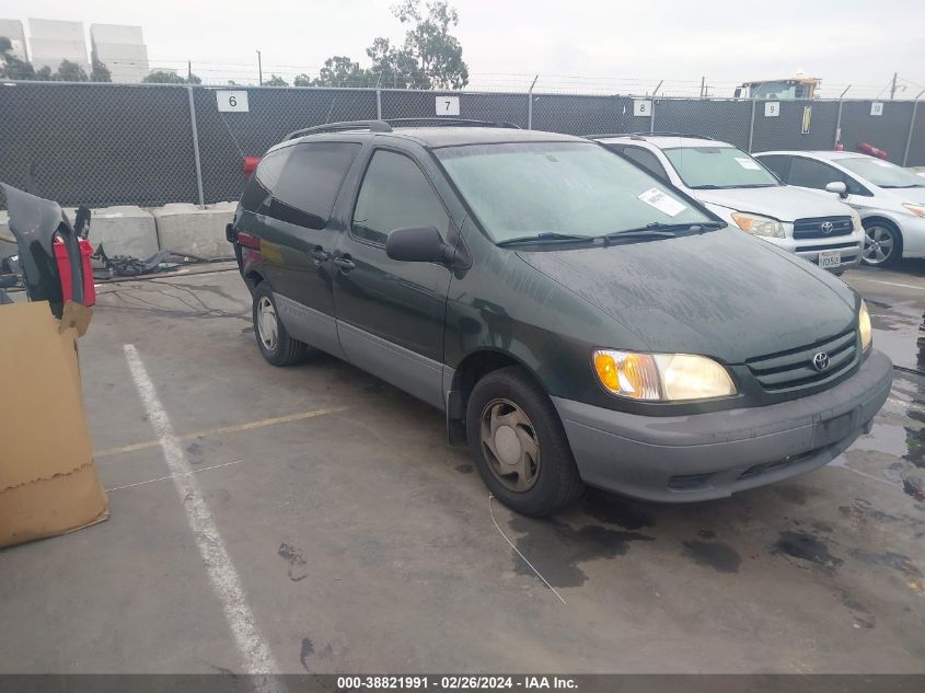 2002 Toyota Sienna Le VIN: 4T3ZF13C92U434093 Lot: 38821991