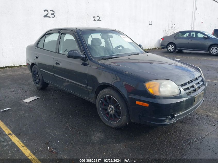 2005 Hyundai Accent Gls VIN: KMHCG45CX5U583188 Lot: 38822117