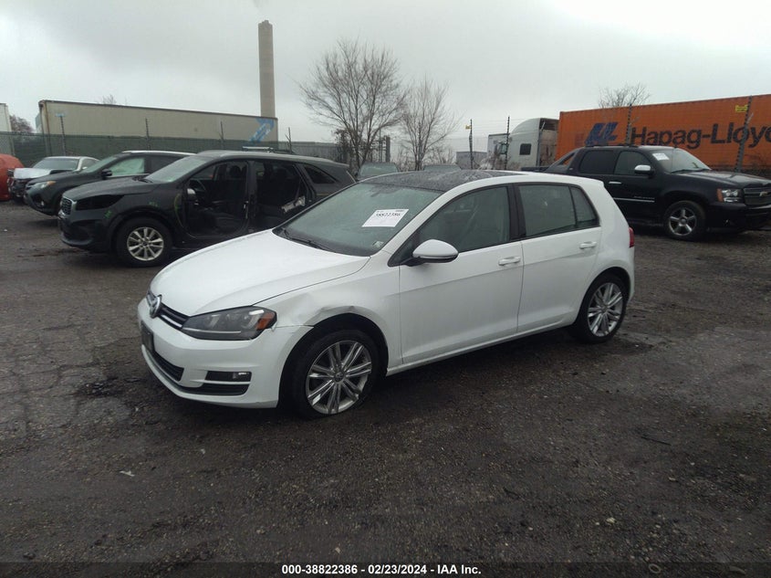 2015 VOLKSWAGEN GOLF TDI SE 4-DOOR - 3VW2A7AU0FM086820