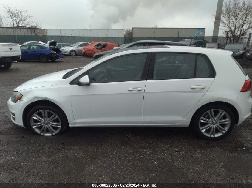 2015 VOLKSWAGEN GOLF TDI SE 4-DOOR - 3VW2A7AU0FM086820