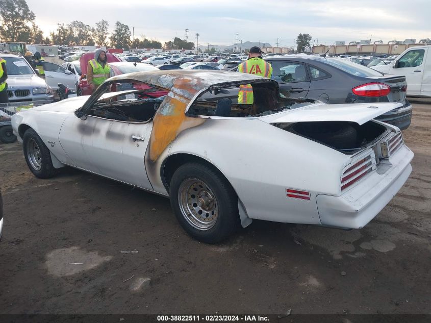 1978 Pontiac Firebird VIN: 2T87U8L128881 Lot: 38822511