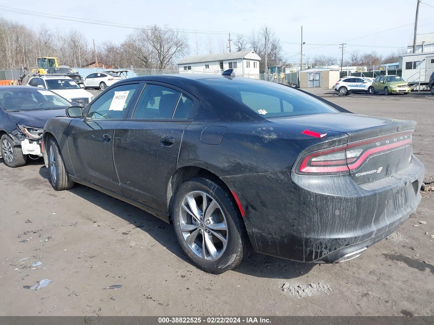 VIN 2C3CDXJG0NH184272 2022 DODGE CHARGER SXT AWD