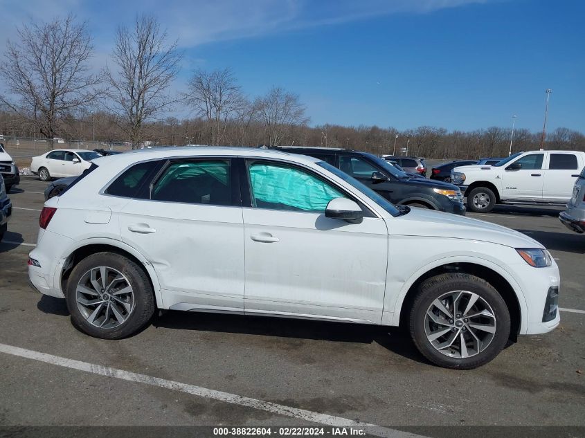 2021 Audi Q5 Premium Plus 45 Tfsi Quattro S Tronic VIN: WA1BAAFYXM2063815 Lot: 38822604