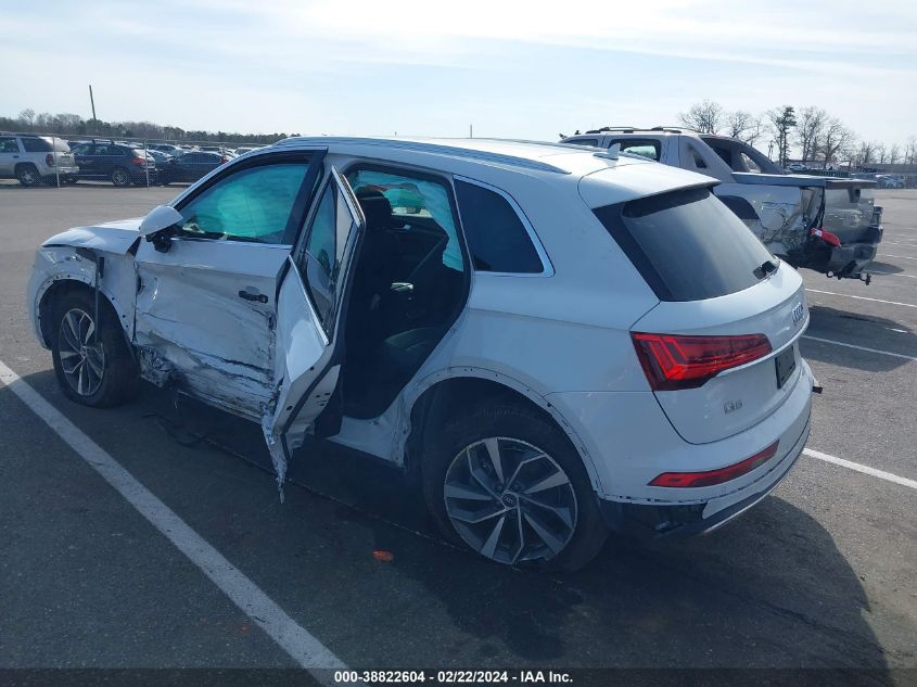 2021 Audi Q5 Premium Plus 45 Tfsi Quattro S Tronic VIN: WA1BAAFYXM2063815 Lot: 38822604