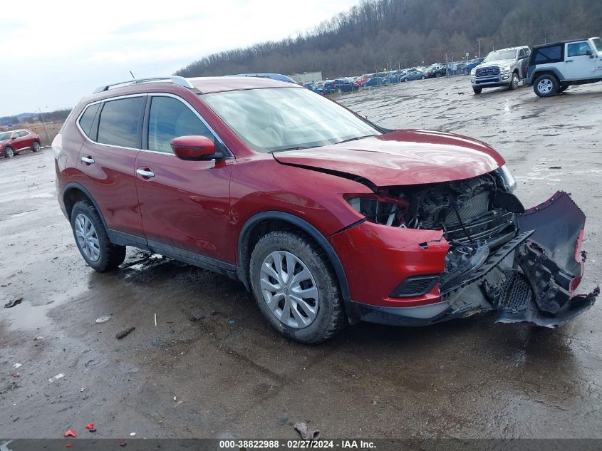 2016 Nissan Rogue S/Sl/Sv VIN: JN8AT2MVXGW142655 Lot: 38822988