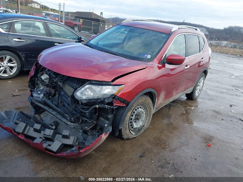 2016 Nissan Rogue S/Sl/Sv VIN: JN8AT2MVXGW142655 Lot: 38822988