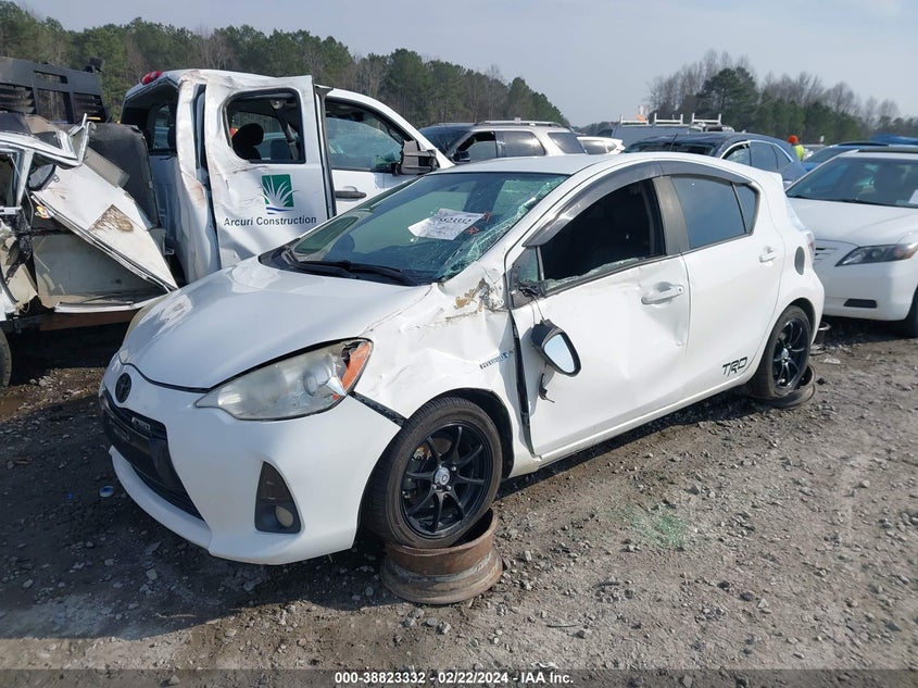 2012 Toyota Prius C Four VIN: JTDKDTB3XC1005792 Lot: 38823332