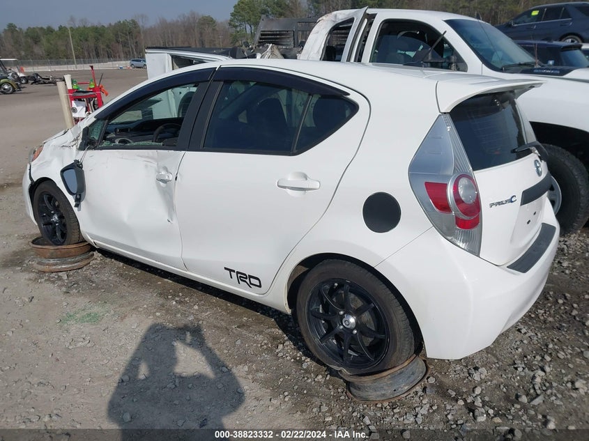2012 Toyota Prius C Four VIN: JTDKDTB3XC1005792 Lot: 38823332