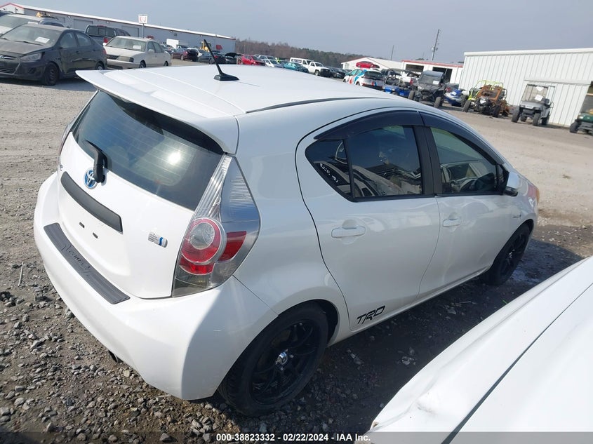 2012 Toyota Prius C Four VIN: JTDKDTB3XC1005792 Lot: 38823332