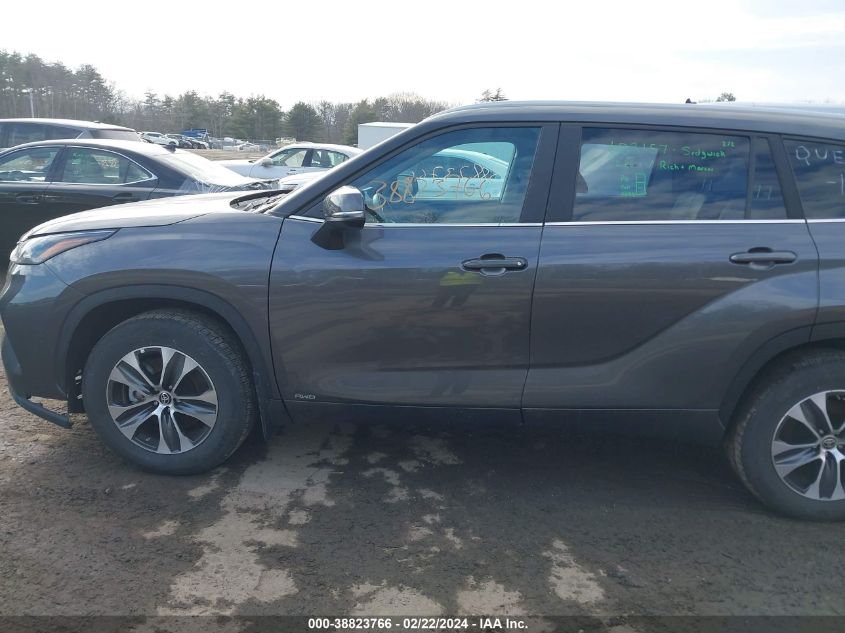 2023 TOYOTA HIGHLANDER HYBRID XLE - 5TDKBRCH4PS584743