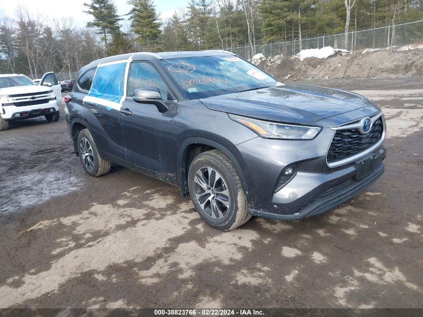 2023 TOYOTA HIGHLANDER HYBRID XLE - 5TDKBRCH4PS584743