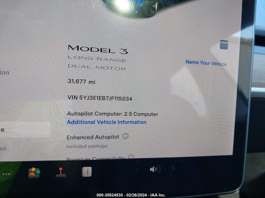 2018 TESLA MODEL 3 - 5YJ3E1EB7JF115034