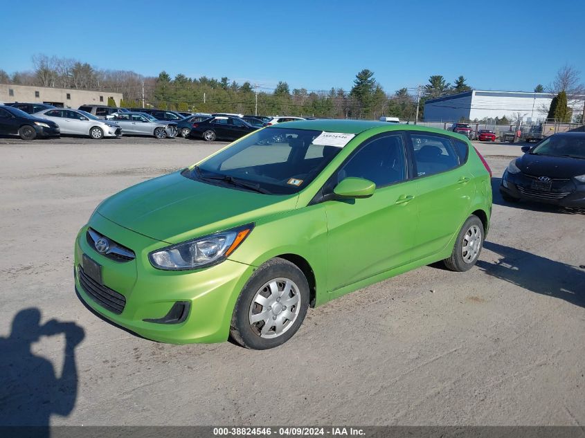 2012 Hyundai Accent Gs VIN: KMHCT5AE2CU012347 Lot: 38824546