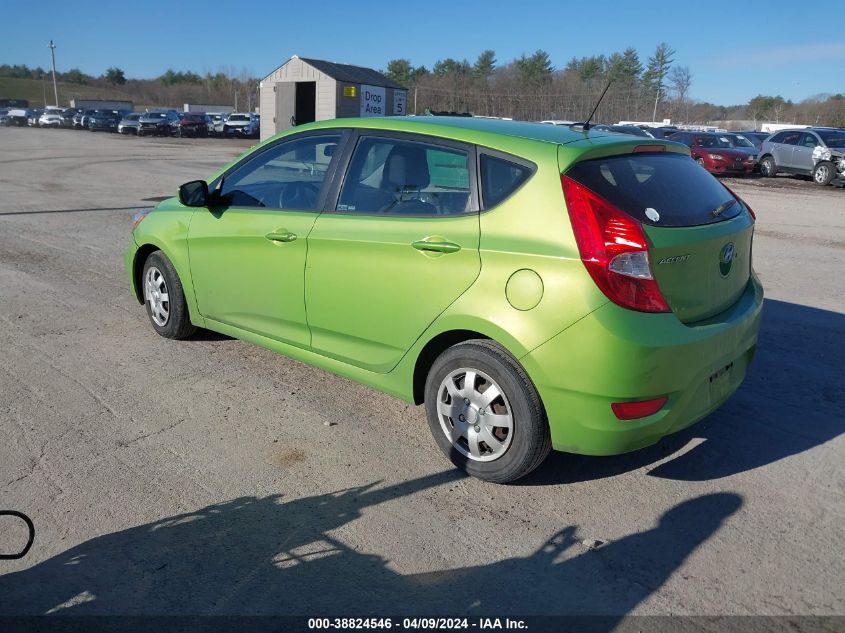 2012 Hyundai Accent Gs VIN: KMHCT5AE2CU012347 Lot: 38824546