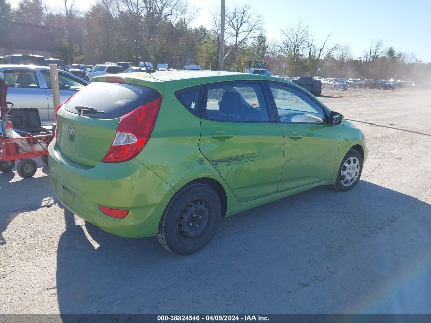 2012 Hyundai Accent Gs VIN: KMHCT5AE2CU012347 Lot: 38824546