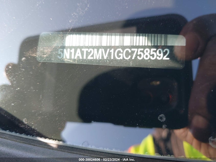 2016 NISSAN ROGUE S/SL/SV - 5N1AT2MV1GC758592