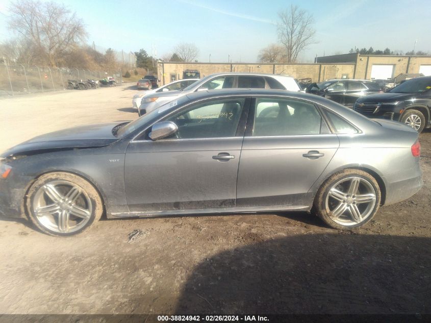 2014 Audi S4 3.0T Premium Plus VIN: WAUDGAFL6EA112501 Lot: 38824942
