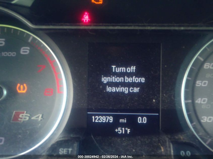 2014 Audi S4 3.0T Premium Plus VIN: WAUDGAFL6EA112501 Lot: 38824942