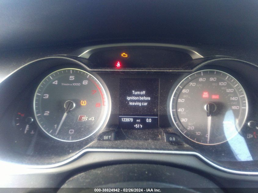 2014 Audi S4 3.0T Premium Plus VIN: WAUDGAFL6EA112501 Lot: 38824942