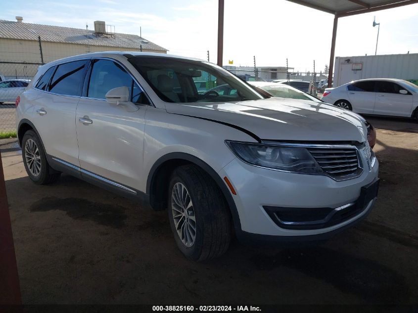 2LMPJ6KR2HBL18397 2017 Lincoln Mkx Select