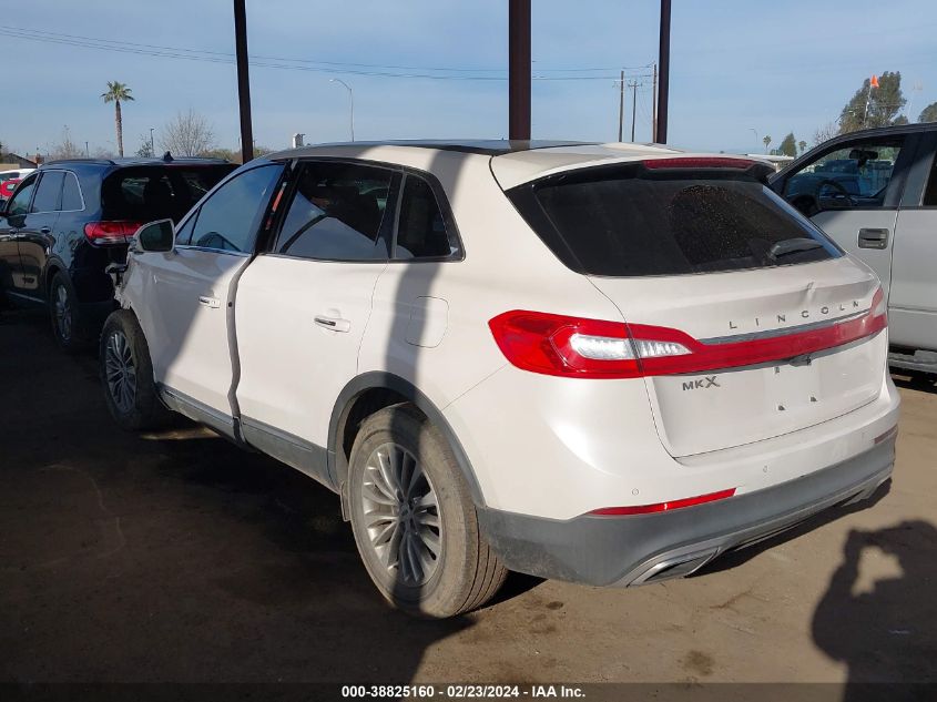 2LMPJ6KR2HBL18397 2017 Lincoln Mkx Select