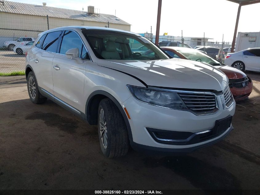 2LMPJ6KR2HBL18397 2017 Lincoln Mkx Select