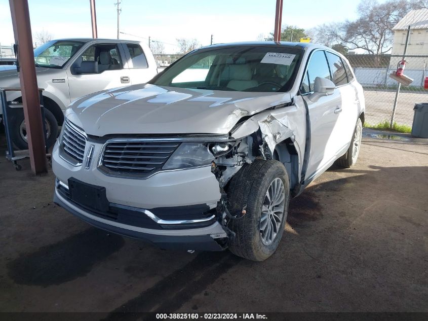 2LMPJ6KR2HBL18397 2017 Lincoln Mkx Select