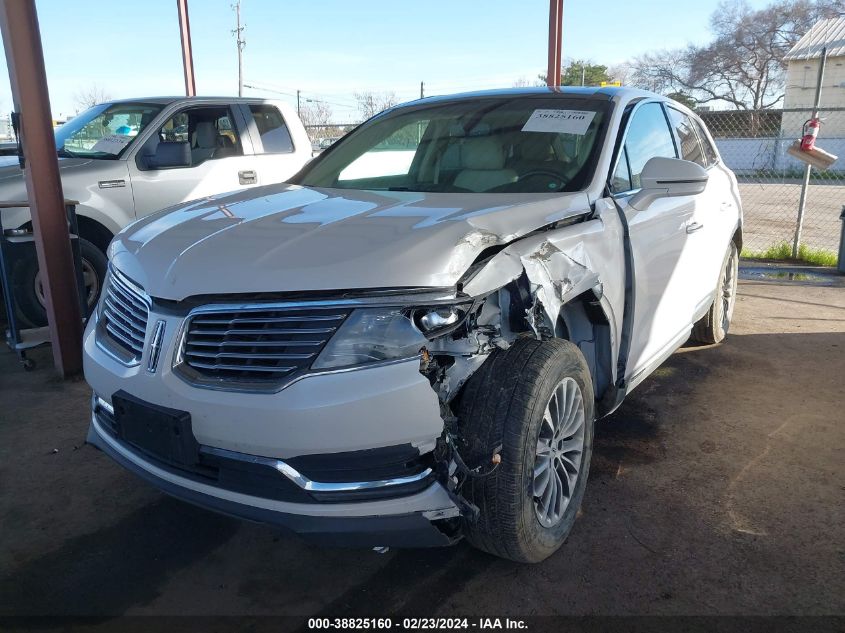 2LMPJ6KR2HBL18397 2017 Lincoln Mkx Select