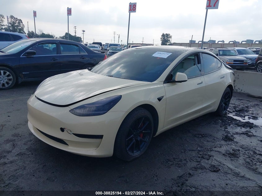 VIN 5YJ3E1EB4MF849442 2021 TESLA MODEL 3