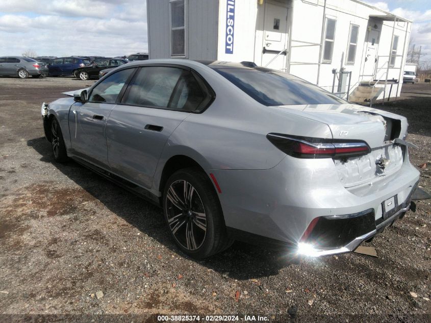 2023 BMW I7 xDrive60 VIN: WBY53EJ04PCL79522 Lot: 38825374