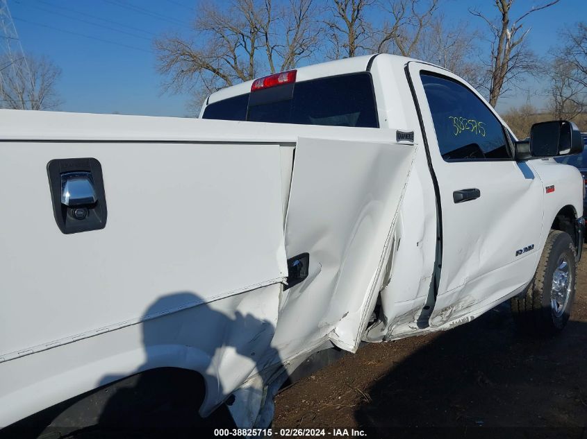 2022 Ram 2500 Tradesman Regular Cab 4X4 8' Box VIN: 3C7WR5AJ5NG223578 Lot: 38825715