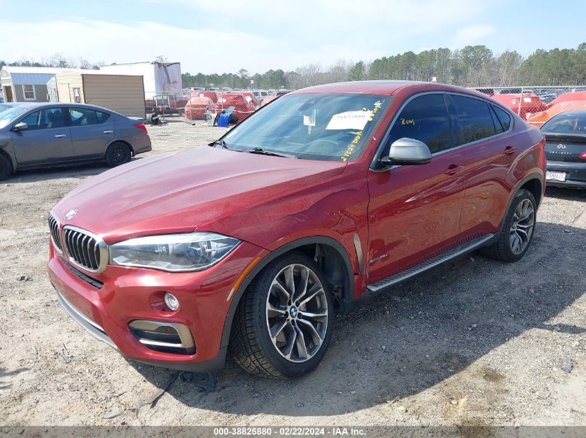 VIN 5UXKU0C56J0G80509 2018 BMW X6, Sdrive35I no.2