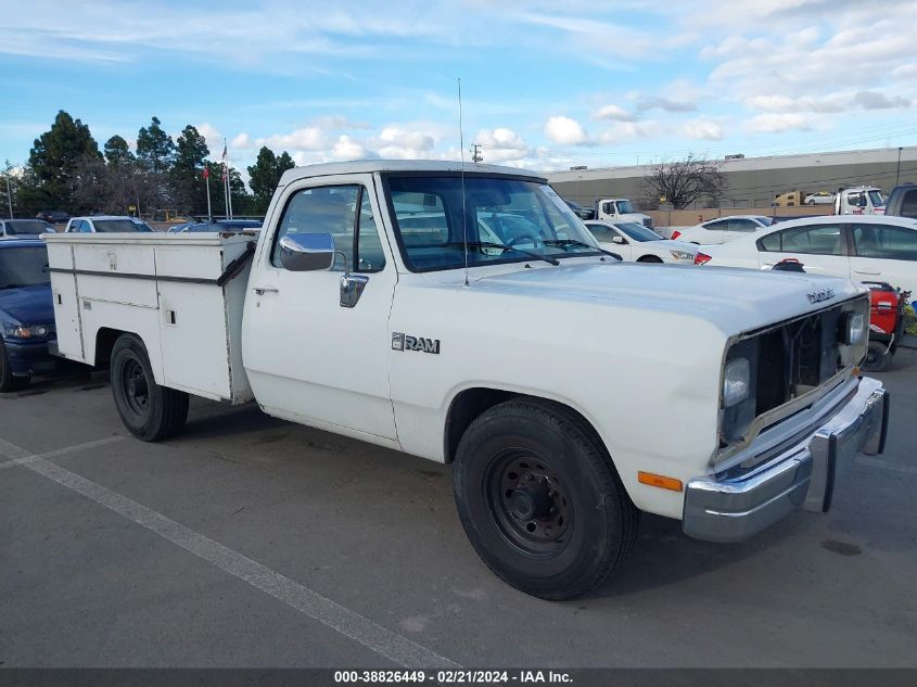 1988 Dodge D-Series D200/D250 VIN: 1B7JD24Y3JS798407 Lot: 38826449