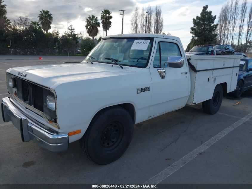 1988 Dodge D-Series D200/D250 VIN: 1B7JD24Y3JS798407 Lot: 38826449