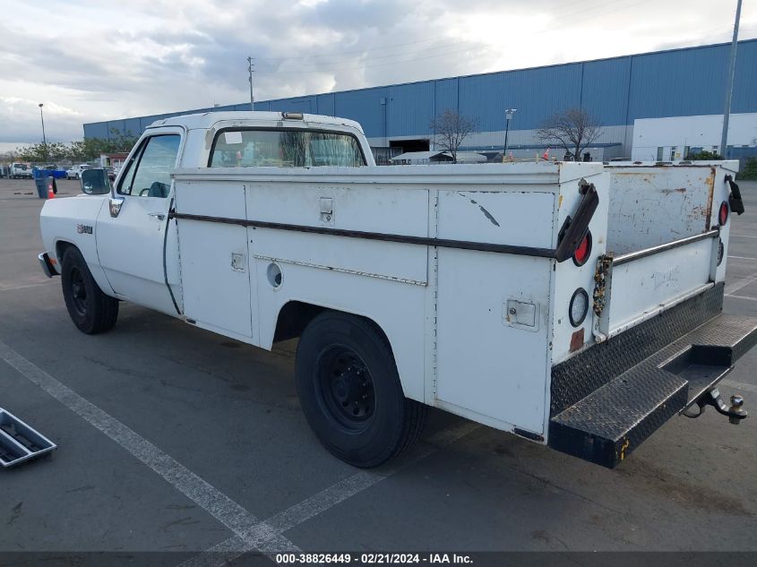 1988 Dodge D-Series D200/D250 VIN: 1B7JD24Y3JS798407 Lot: 38826449