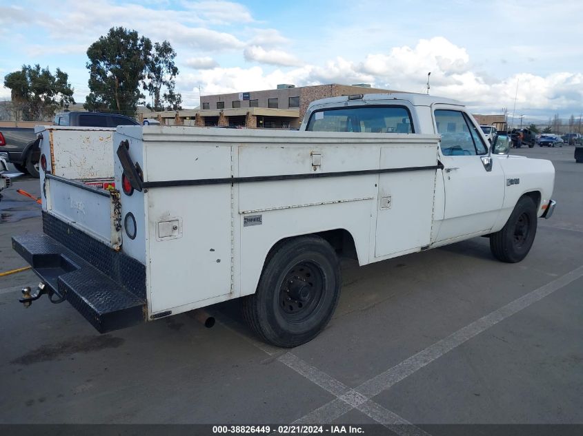 1988 Dodge D-Series D200/D250 VIN: 1B7JD24Y3JS798407 Lot: 38826449