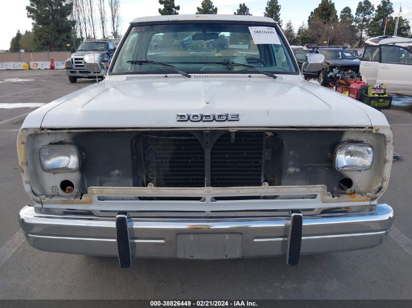 1988 Dodge D-Series D200/D250 VIN: 1B7JD24Y3JS798407 Lot: 38826449