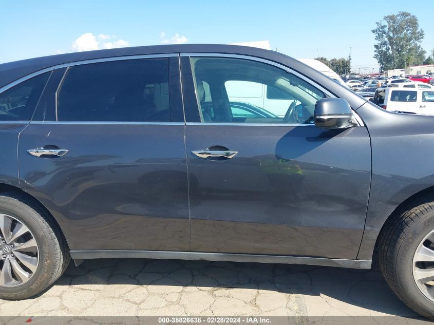 2015 Acura Mdx Technology Pkg W/Entertainment Pkg VIN: 5FRYD3H63FB004795 Lot: 40326557