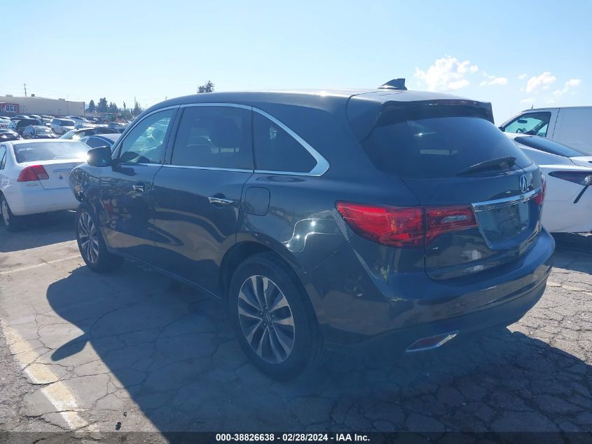 2015 Acura Mdx Technology Pkg W/Entertainment Pkg VIN: 5FRYD3H63FB004795 Lot: 40326557