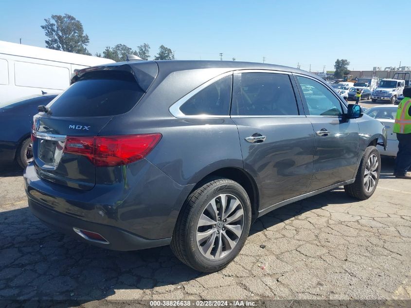 2015 Acura Mdx Technology Pkg W/Entertainment Pkg VIN: 5FRYD3H63FB004795 Lot: 40326557