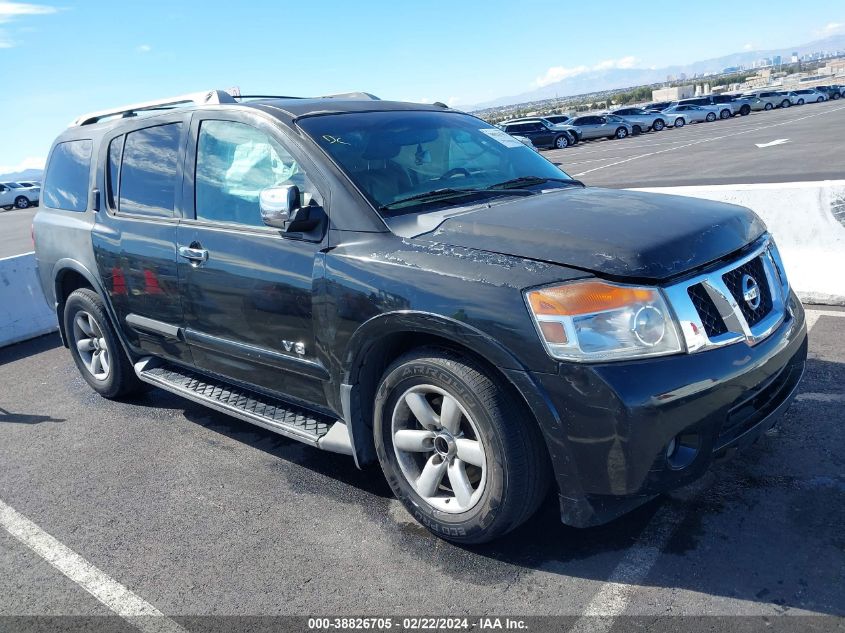 2008 Nissan Armada Se VIN: 5N1BA08D78N629780 Lot: 38826705