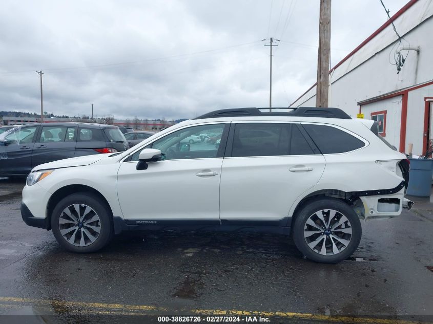 2017 Subaru Outback 2.5I Limited VIN: 4S4BSANC8H3247347 Lot: 38826726