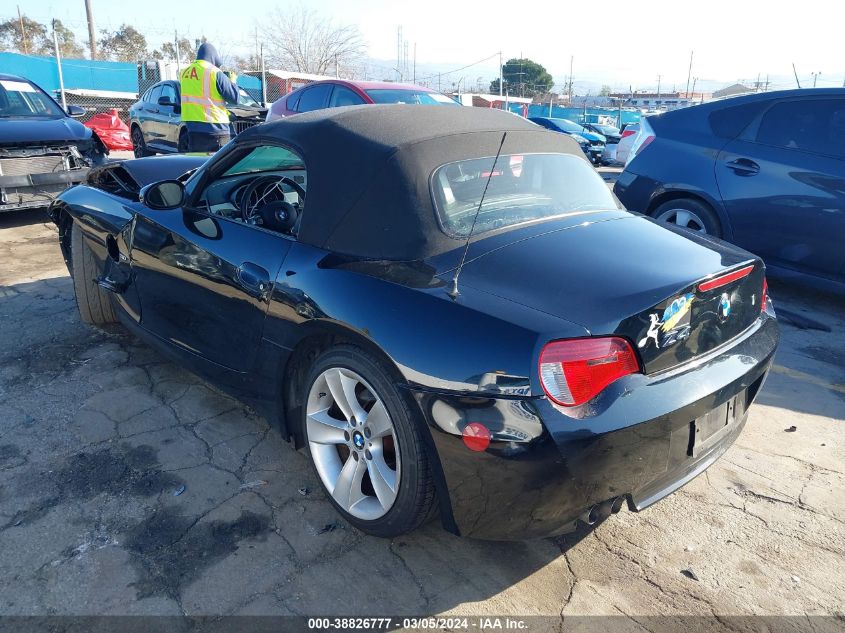 2006 BMW Z4 3.0I VIN: 4USBU33546LW69556 Lot: 38826777