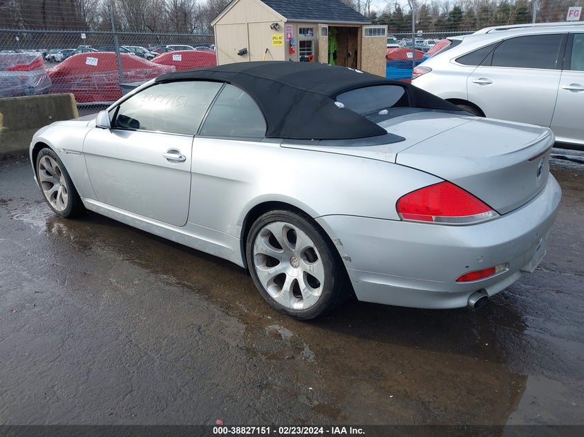 2006 BMW 650I VIN: WBAEK13416CN75667 Lot: 38827151
